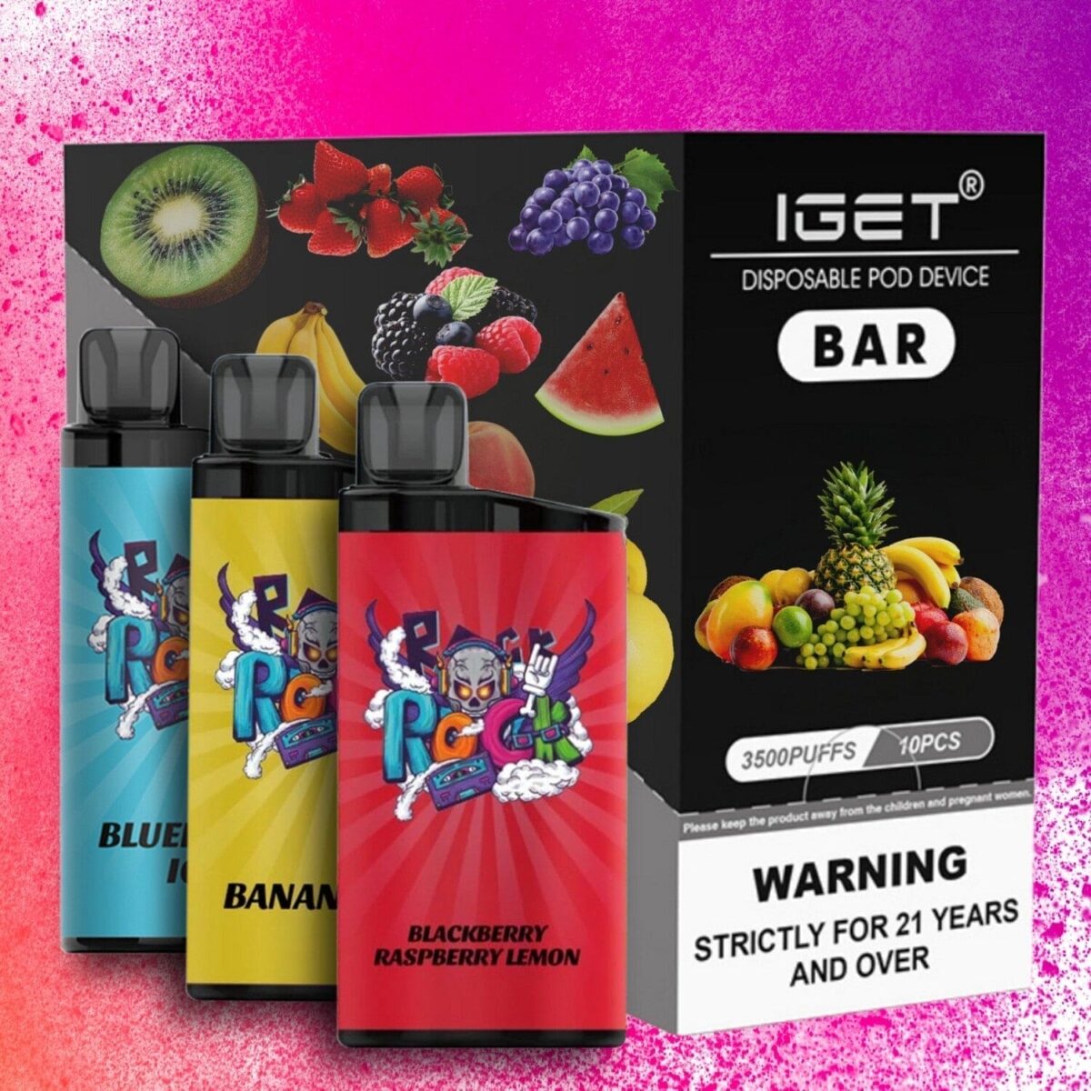 IGET BAR 3500 BULK PACK OF 10 ($39.99 EACH!) DUPE