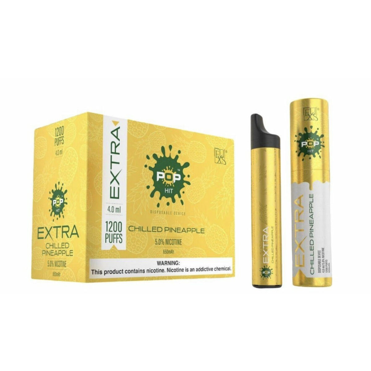 Pop Extra Disposable Vape -1200 Puffs - 50 MG