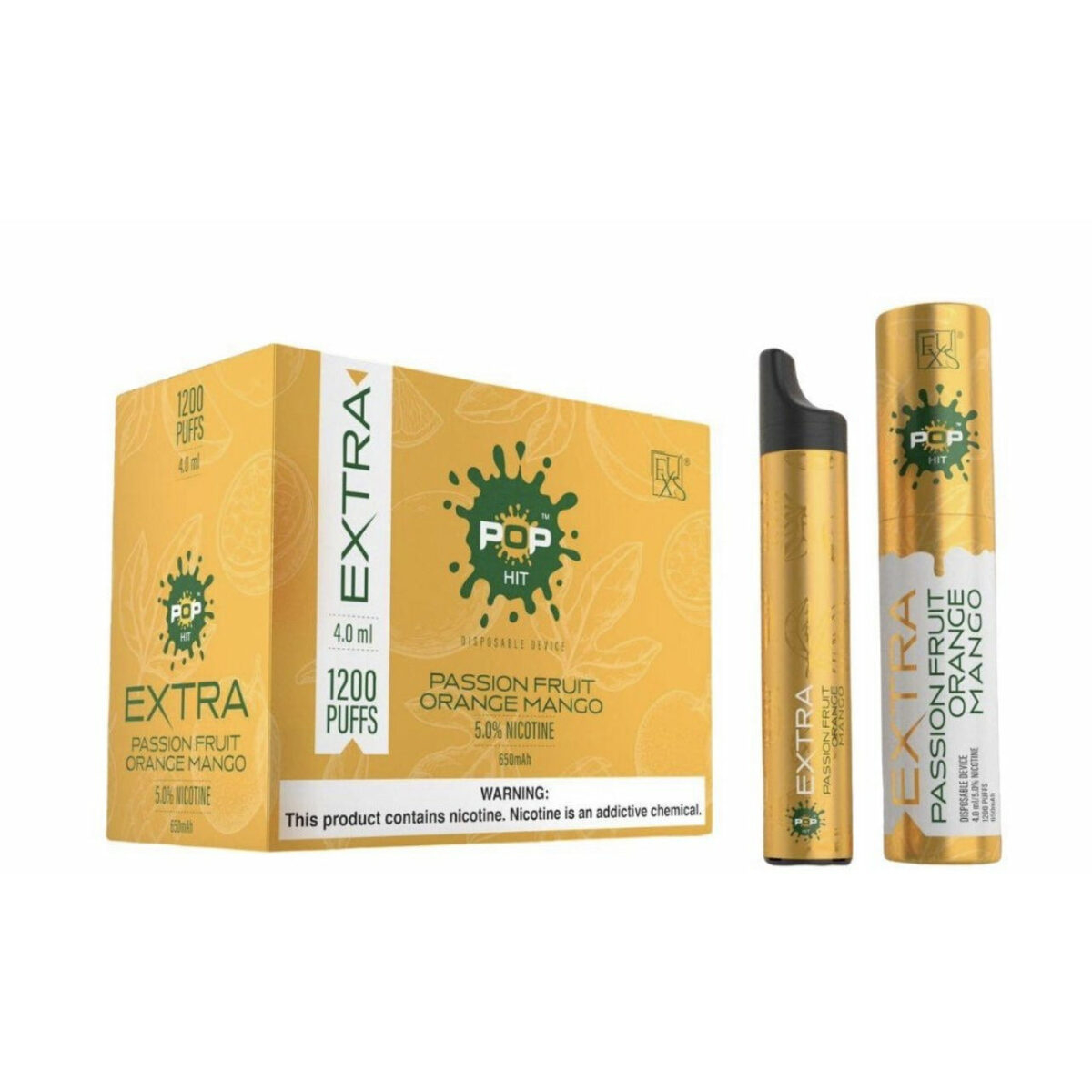 Pop Extra Disposable Vape -1200 Puffs - 50 MG