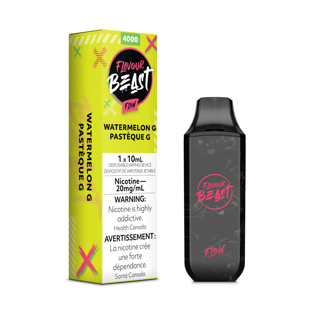 Flavour Beast Flow Rechargeable Disposable 4000 Puffs - Watermelon G