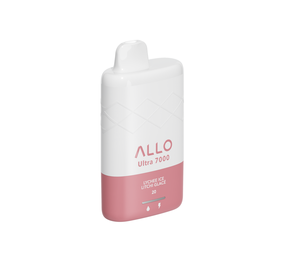 Allo Ultra - 7000 Puffs - Rechargeable Disposable Vape - Lychee Ice