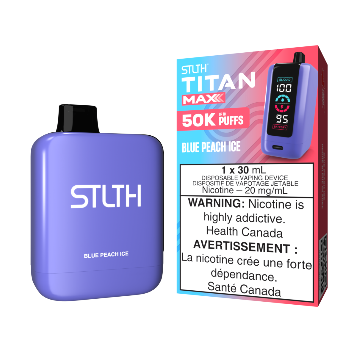 STLTHTITANMAX DEVICE KITPACKAGE BLUEPEACHICE