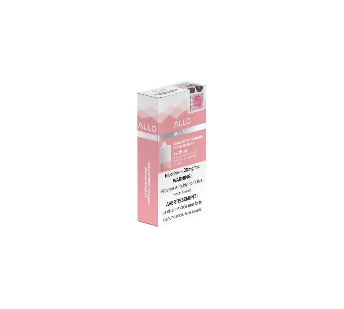 StrawberryBanana20mgU7000 Singlepack