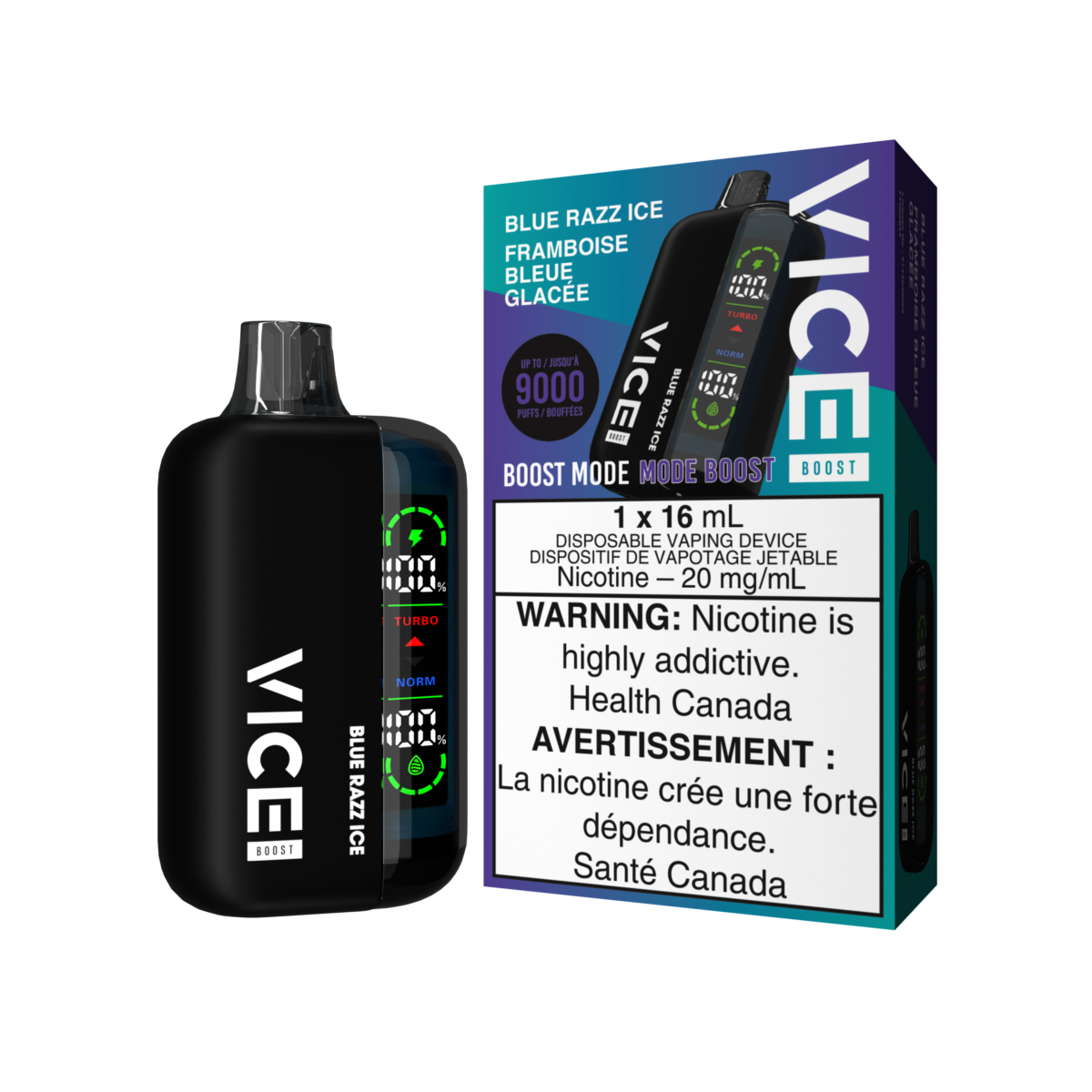 Vice Boost Disposable - Blue Razz Ice 20mg