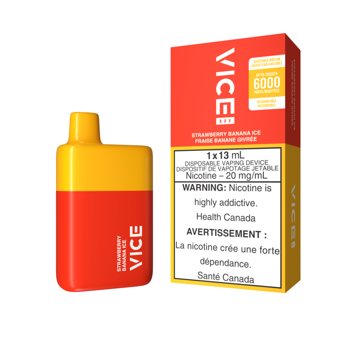 Vice Box Disposable - Strawberry Banana Ice 20mg
